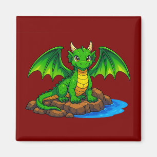 Aimant Dragon médiéval magique