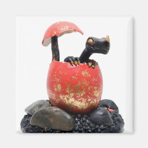 Aimant Dragon noir hachant l'aimant