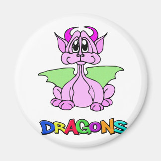 Aimant Dragon rose
