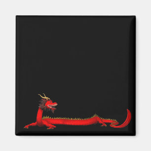 Aimant Dragon rouge