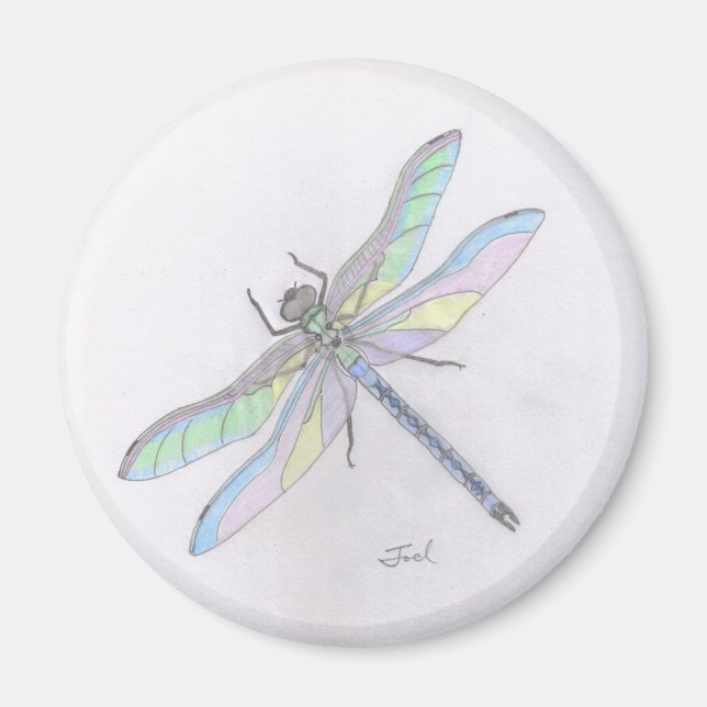 Aimant DRAGONFLY (rond) (Devant)