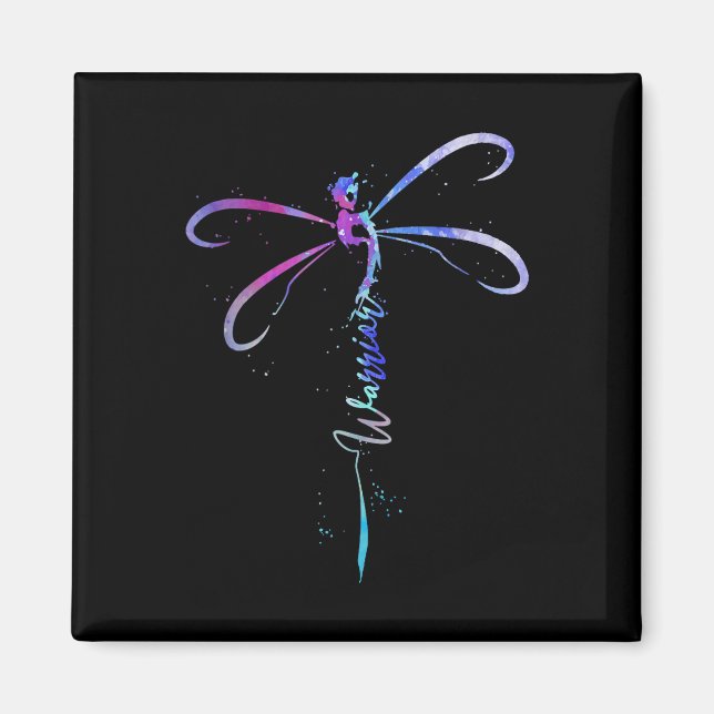 Aimant Dragonfly Warrior Semicolon Suicide Prevention Awa (Devant)