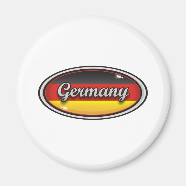 Aimant Drapeau 1 de l'Allemagne (Devant)