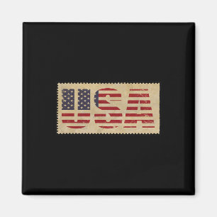Aimant Drapeau 4 juillet Shirt Usa États-Unis Indépendant