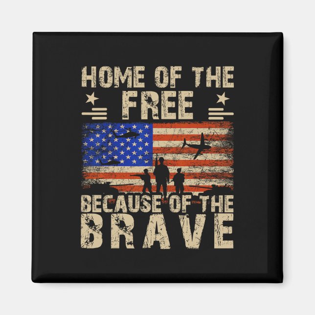 Aimant Drapeau 4 juillet Usa - Accueil De La Liberté À Ca (Devant)