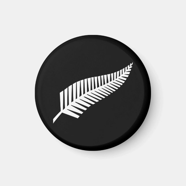 Aimant Drapeau à fougère argentée (NZ) (Devant)