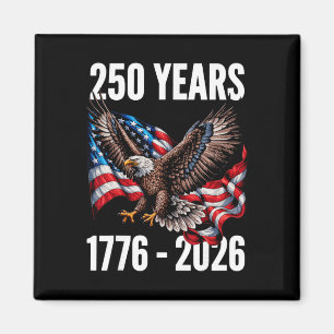 Aimant Drapeau aigle patriotique 250 ans 1776-2026 2026 _