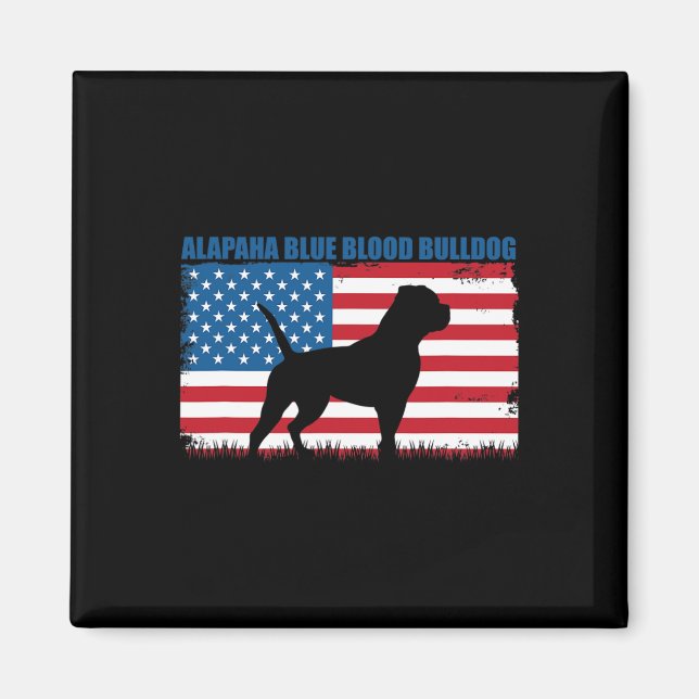 Aimant Drapeau Alapaha Blue Blood Buldog (Devant)