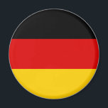 Aimant Drapeau Allemagne<br><div class="desc">Le drapeau allemand est un tribande horizontal. Les couleurs utilisées dans le drapeau sont le rouge, le jaune, le noir. La proportion du drapeau allemand est de 3:5. Le drapeau de l'Allemagne a été adopté en 1918. La première utilisation de la conception actuelle du drapeau remonte à 1848. La dernière...</div>