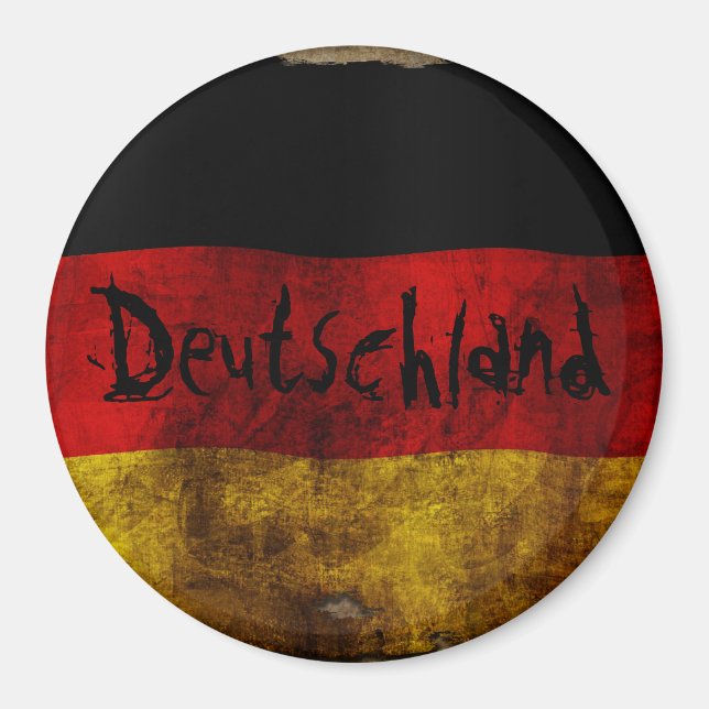 Aimant Drapeau allemand - Vintage... (Devant)