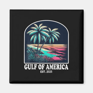 Aimant Drapeau Américain 2025 Du Golfe Rétro D'Usa Amériq