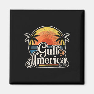 Aimant Drapeau Américain 2025 Est Du Golfe Rétro D'Usa