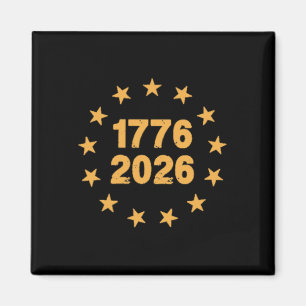 Aimant Drapeau américain 250 ans - recto et verso _2