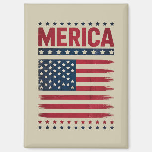 Aimant Drapeau Américain 4 Juillet Merica