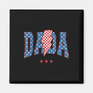 Aimant Drapeau américain à carreaux Dada Lightning du 4 j