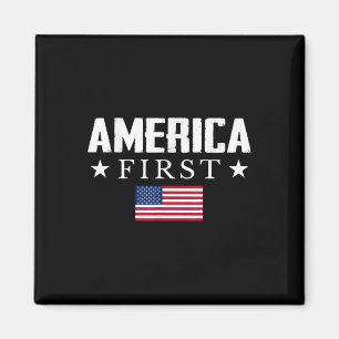 Aimant Drapeau américain America First