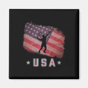 Aimant Drapeau Américain Badminton Team Stars And Stripes