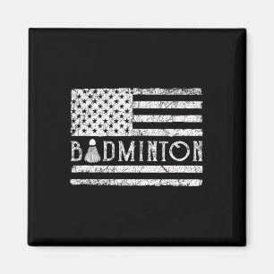 Aimant Drapeau américain Badminton Usa Navettes Funny Pat