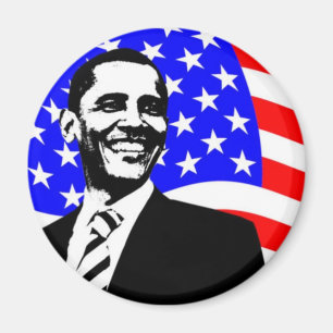 Aimant Drapeau américain Barack Obama