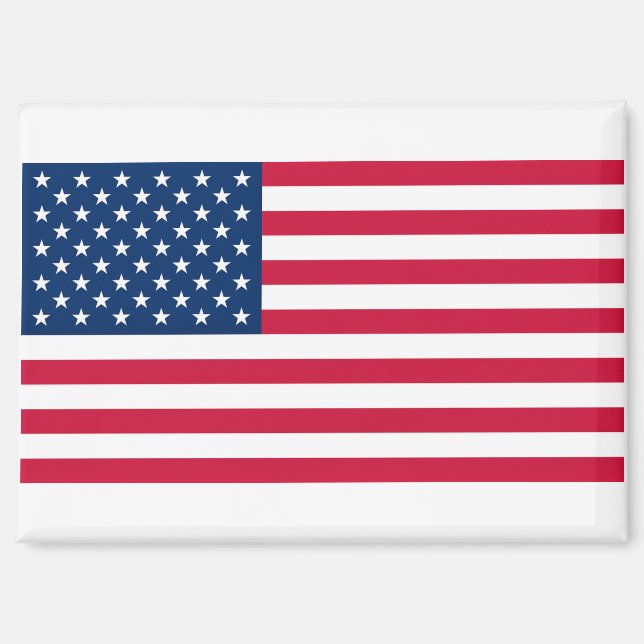 Aimant Drapeau Américain Cadeau Patriotique (Recto)