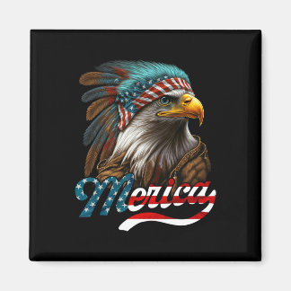 Aimant Drapeau américain d'aigle patriotique 4 juillet Am
