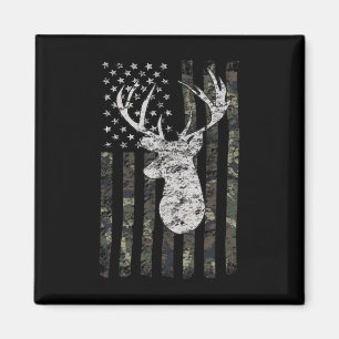 Aimant Drapeau américain de chasse aux cerfs