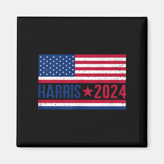Aimant Drapeau américain de Kamala 2024 (Devant)