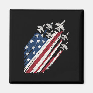 Aimant Drapeau américain de la Force aérienne Patriotique