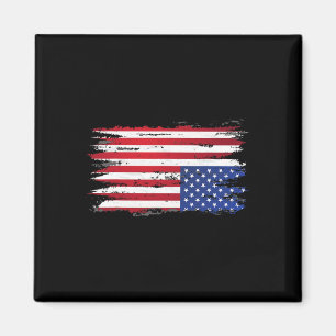 Aimant Drapeau Américain Distress À L'Encontre Du Patriot