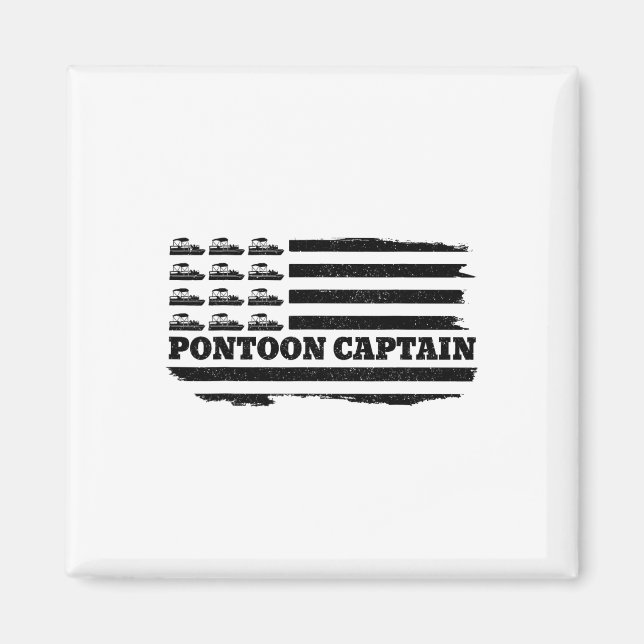 Aimant Drapeau américain du capitaine Patriotic (Devant)