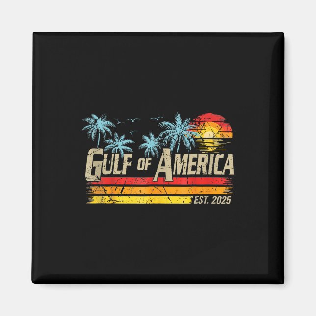 Aimant Drapeau Américain G 2025 Du Golfe Des Etats-Unis E (Devant)