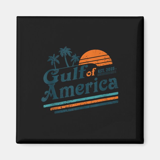 Aimant Drapeau Américain G 2025 Du Golfe Des Etats-Unis E (Devant)
