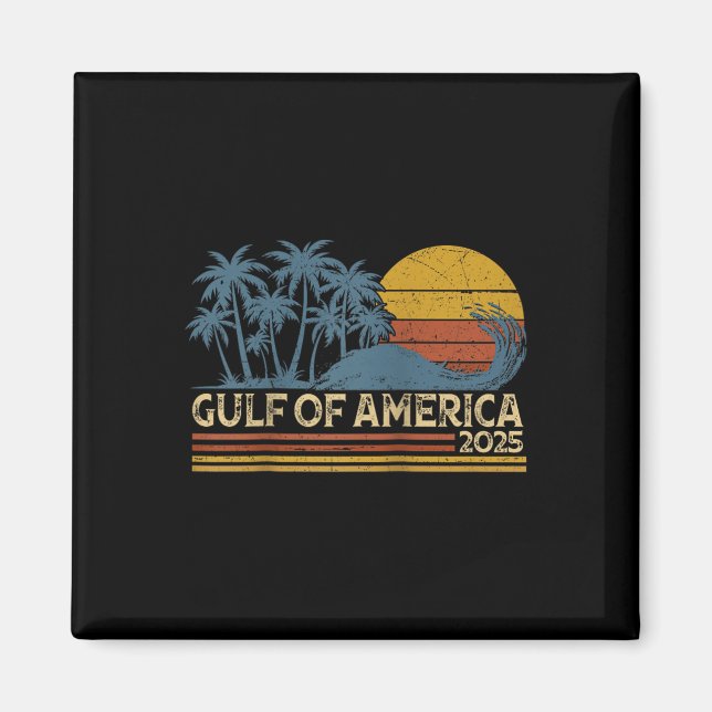 Aimant Drapeau Américain G 2025 Du Golfe Des Etats-Unis E (Devant)