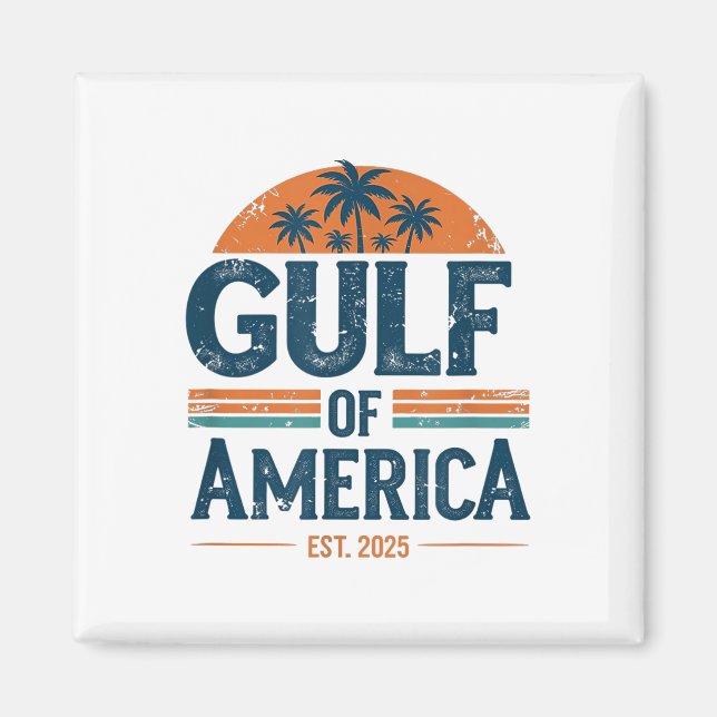 Aimant Drapeau Américain G 2025 Du Golfe Des Etats-Unis E (Devant)