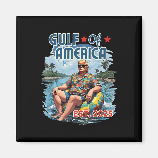 Aimant Drapeau Américain G 2025 Du Golfe Des Etats-Unis E (Devant)