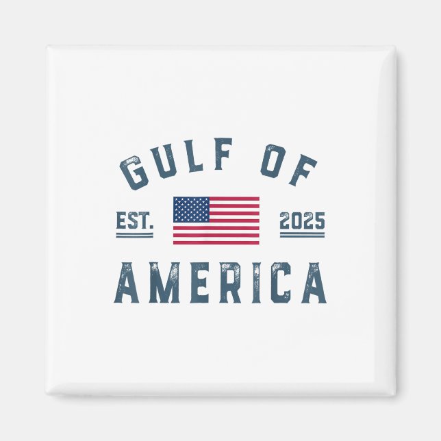 Aimant Drapeau Américain Golfe Des Etats-Unis Est 2025 (Devant)