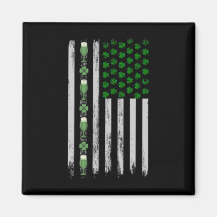 Aimant Drapeau Américain Irlandais Drapeau Irlande Fête d