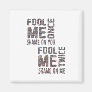 Aimant Drapeau américain noir et blanc Vintage rétro