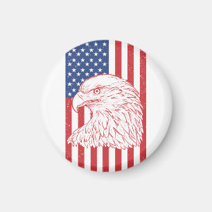 Aimant Drapeau américain patriotique