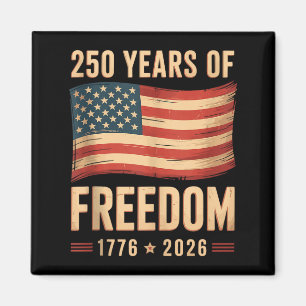 Aimant Drapeau américain patriotique 4 juillet 250e anniv