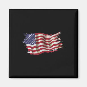 Aimant Drapeau américain Patriotique 4 juillet Amérique J