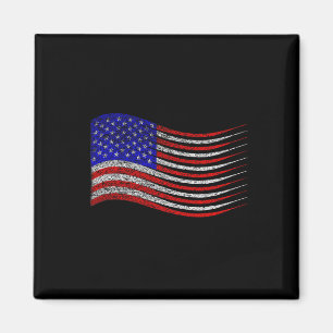 Aimant Drapeau américain Patriotique 4 juillet États-Unis