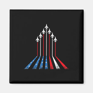 Aimant Drapeau Américain Patriotique 4 Juillet Rouge Blan