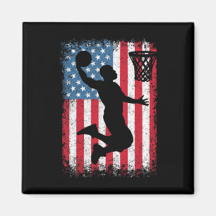 Aimant Drapeau américain patriotique Bysketbyll 4 juillet