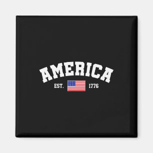 Aimant Drapeau américain patriotique de 1776 4 juillet Am