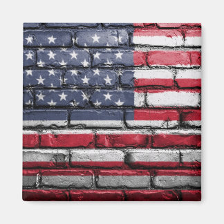 Aimant Drapeau américain patriotique sur le mur