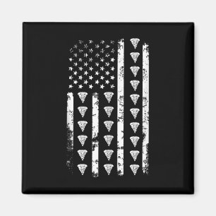 Aimant Drapeau américain Pizza Nourriture Usa Patriotisme