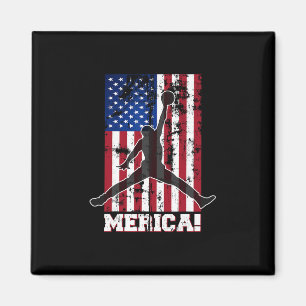 Aimant Drapeau Américain Sketll Drapeau Usa 4 Juillet Hom