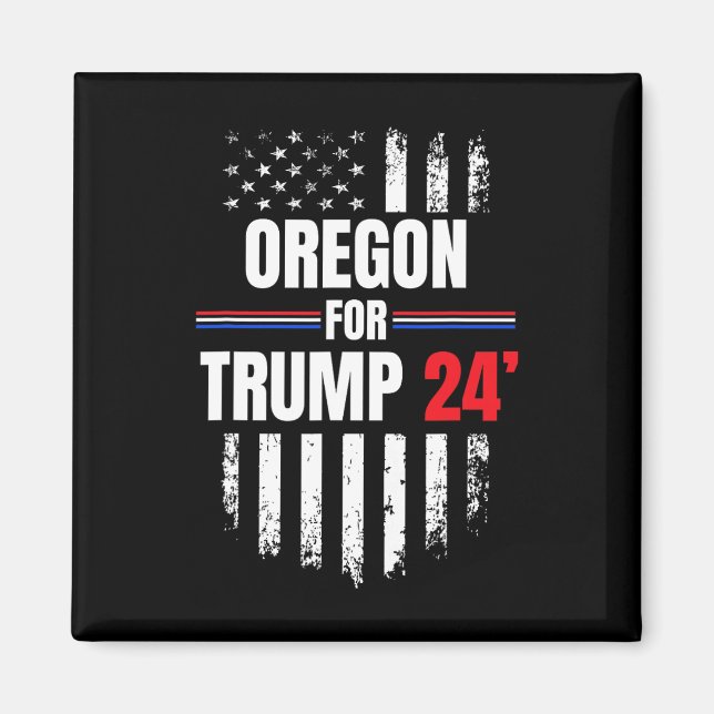 Aimant Drapeau américain Trump 2024 (Devant)