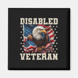 Aimant Drapeau américain vétéran handicapé militaire Ve